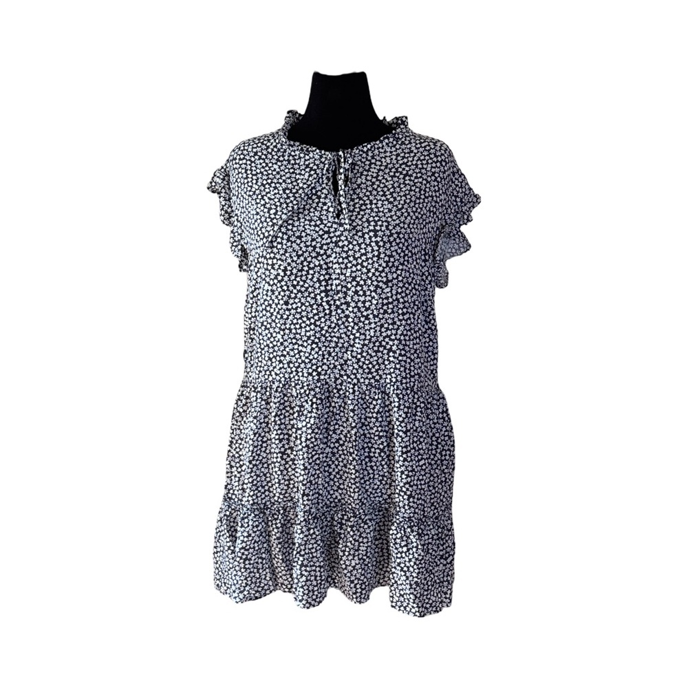 NWT Sundry Navy and White Floral Dress